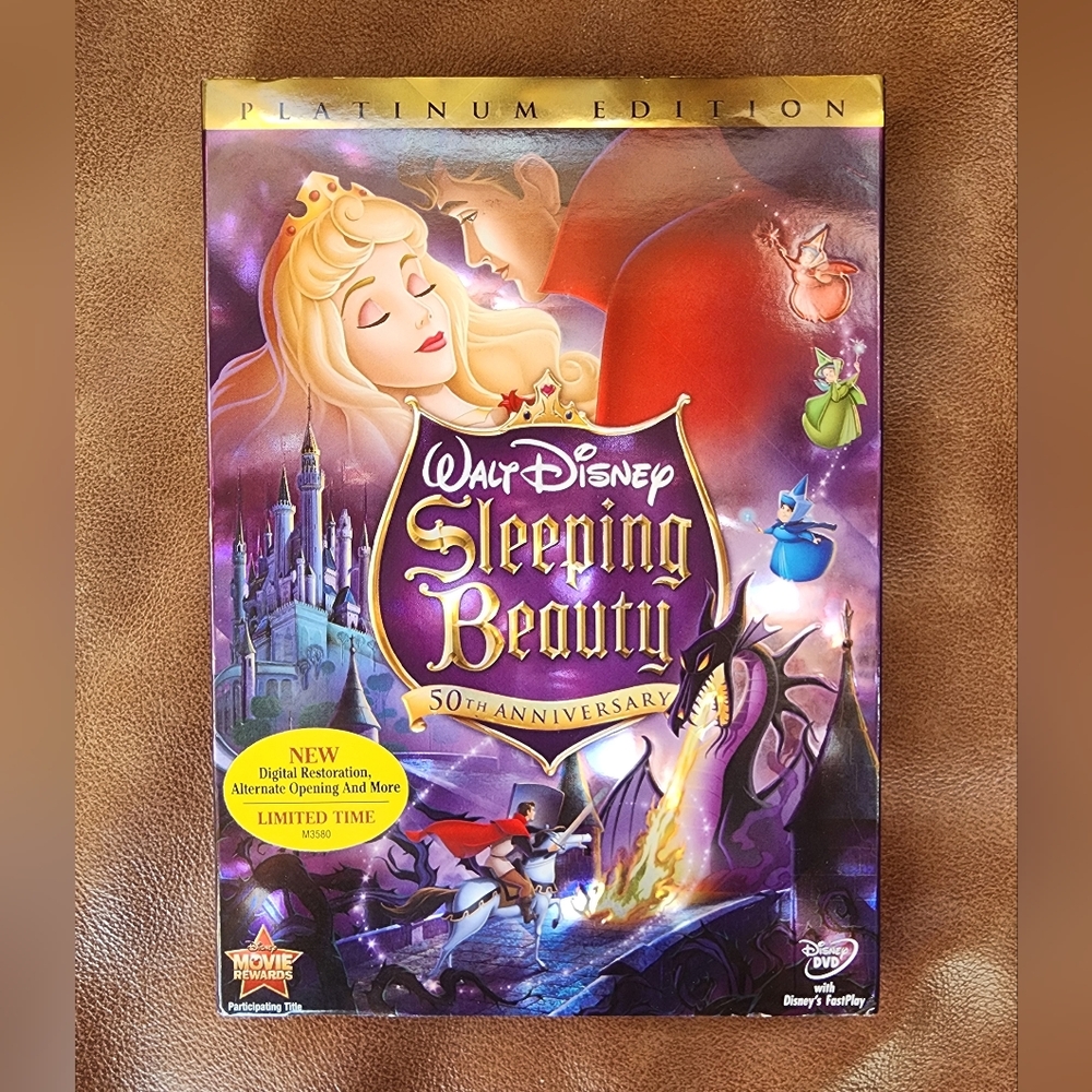 Disney Sleeping Beauty 50th Anniversary Platinum Edition DVD And Bonus Disc